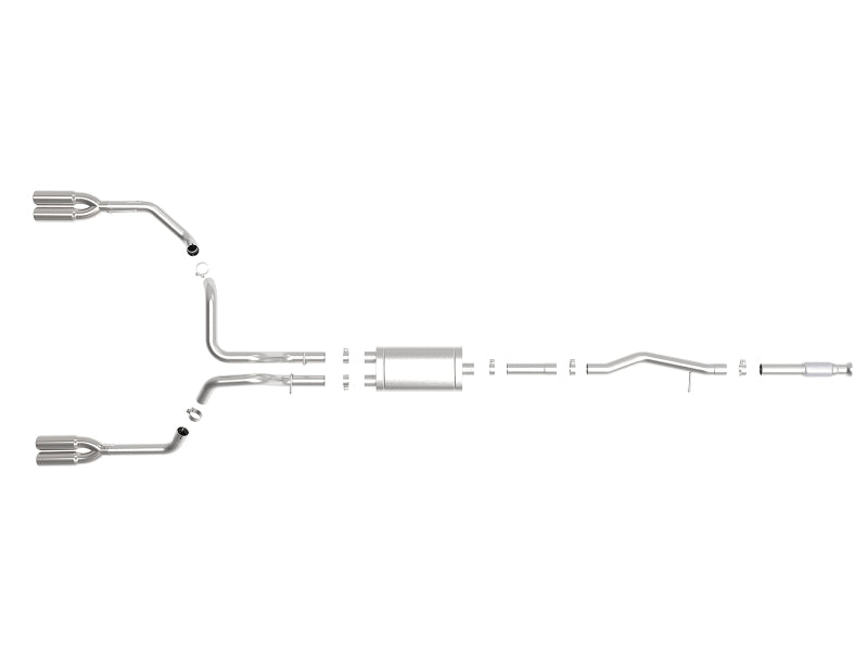 AFE 49-34105-P  Series 3in 304SS Exhaust Cat-Back Exh w/ Pol Tips 2019 fits GM