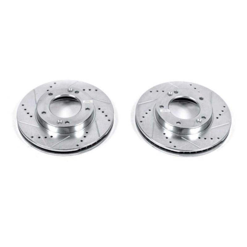 PowerStop fits Kia 03-06 Sorento Front Evolution Drilled & Slotted Rotors - Pair