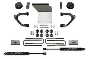 Fabtech K1071M 14-18 fits GM K1500 w/OE Alum. UCA 4in Uniball UCA System w/Rear Stealth Shocks