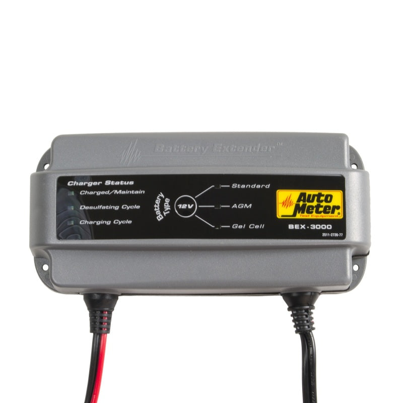 AutoMeter BEX-3000 Battery Charger/Maintainer 12V/3A