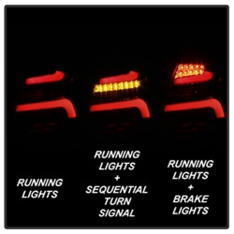 Spyder 5085146 fits Ford 12-14 Focus 5DR LED Tail Lights - Black Smoke (ALT-YD-