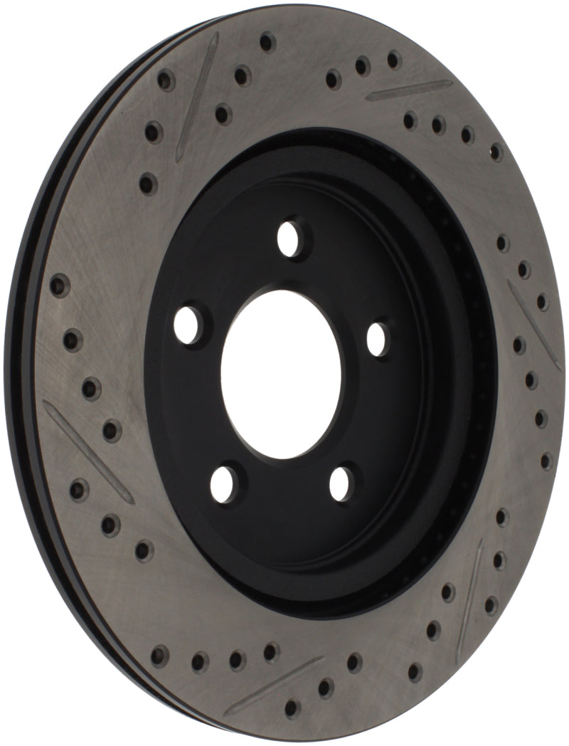 Stoptech 127.61087R 05-10 Ford Mustang Slotted & Drilled Right Rear Rotor