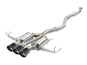 AFE 49-36623-C  3in 304 SS Cat-Back Exhaust w/ Carbon Fiber Tips 17-18 fits Hon