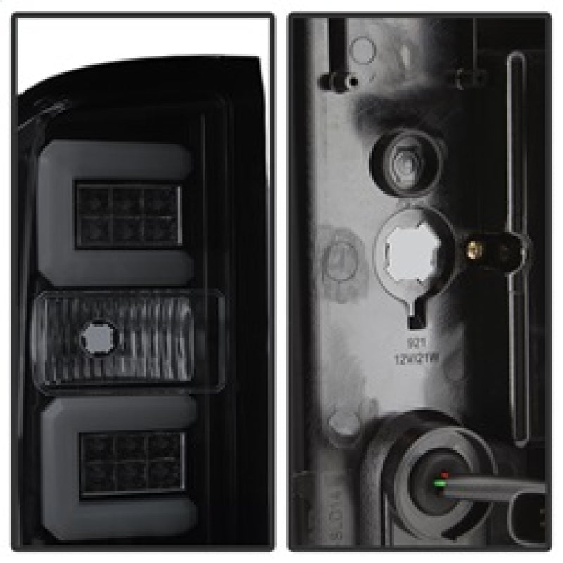 Spyder 5083739 fits Chevy 16-17 Silverado Light Bar LED Tail Lights - Black Smo