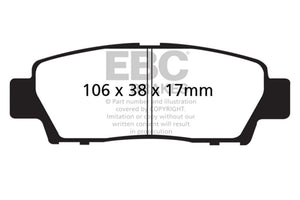 EBC UD672 95-96 fits Toyota Avalon 3.0L Ultimax Rear Brake Pads