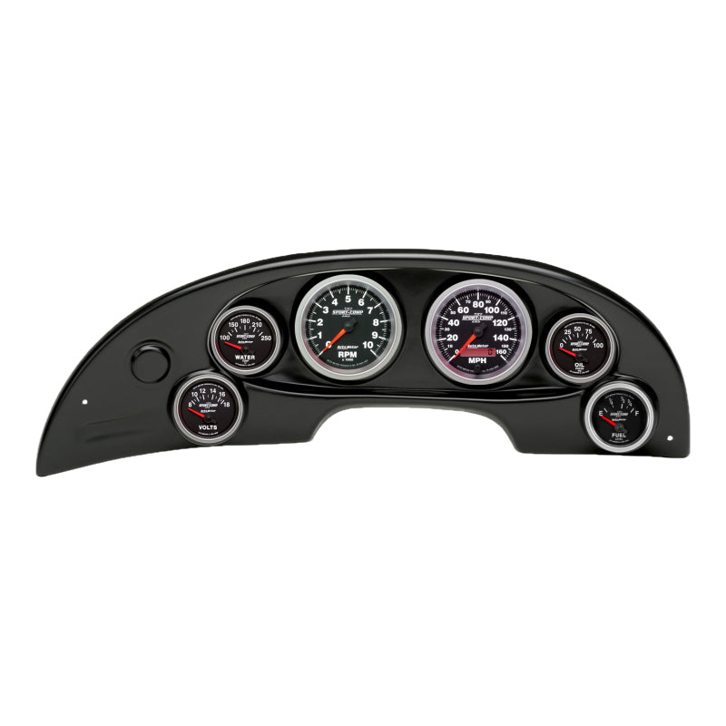 AutoMeter 10008-12 Autometer Sport-Comp II Direct Fit Dash Kit 94-04 fits Ford Mustang (2 x 3-3/8in. / 4 x 2-1/16in.)