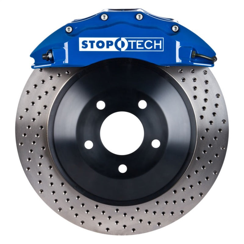 StopTech 82.243.6100.22 fits Chrysler 300C Front Touring 1-Piece BBK w/ Blue ST-60 Calipers Slotted Rotor