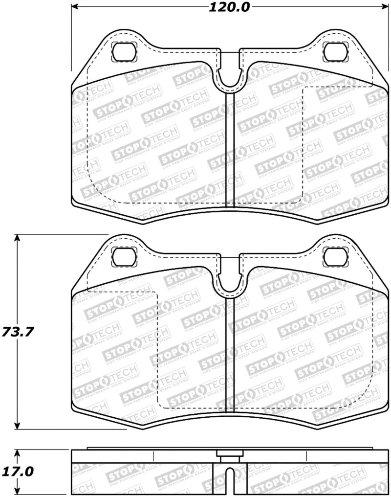 Stoptech 308.0639 Street Brake Pads