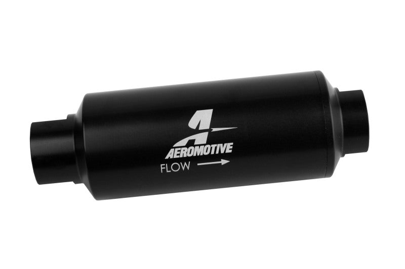 Aeromotive  12343 In-Line Marine Filter - AN-12 - 40 Micron SS Element - Black H