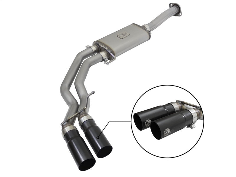 AFE 49-43081-B Exhausts 3in SS Cat-Back 15-16 fits Ford F-150 EcoBoost V6 2.7/3