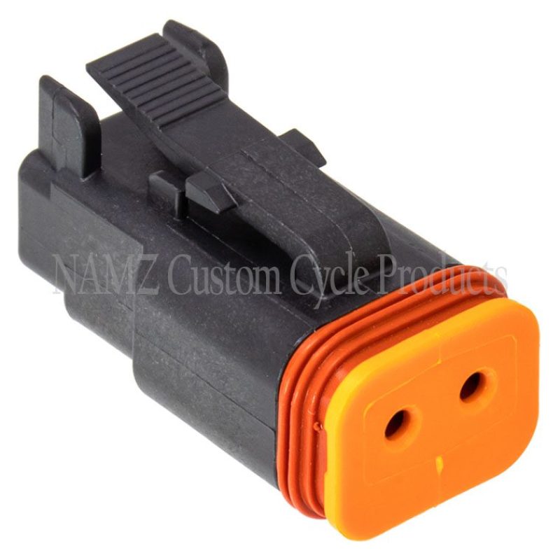 NAMZ DP-2B Deutsch DT Series 2-Wire Plug & Wedgelock - Black (Repl. HD 721BK)