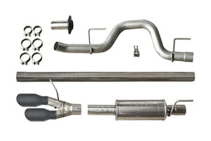 Roush 421711-BLK 10-14 fits Ford F-150 / Raptor 6.2L Side Exit Black Tip Cat Back Exhaust