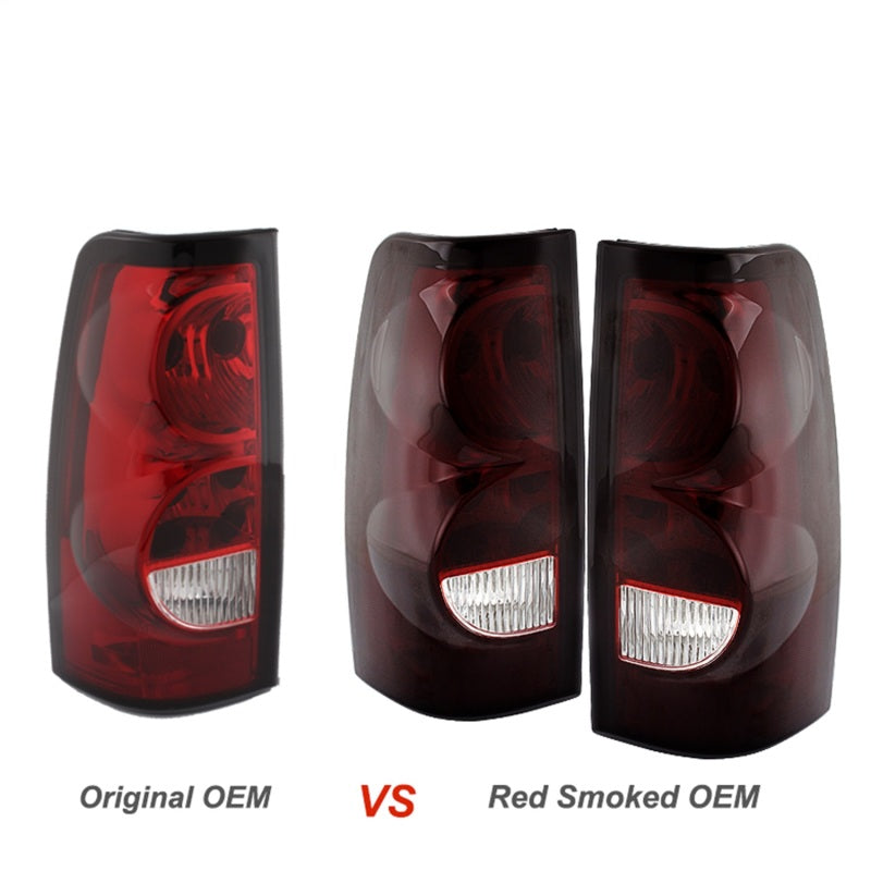 9026355 Xtune fits Chevy 00-25 Silverado 1500-3500 03-06 OEM Style Tail Lights