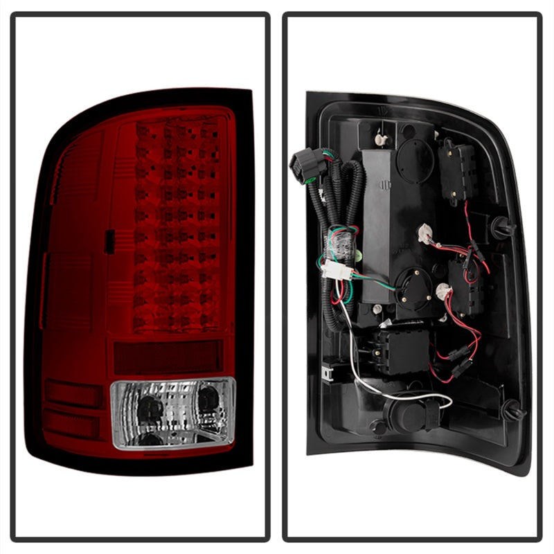 Spyder 5014955 fits GMC 07-13 Sierra (Not 3500 Dually 4 Rear Wheels)LED Tail Li