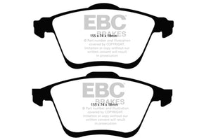 EBC DP31773C 06-09 fits Mazda 6 2.3 Turbo (Mazdaspeed) Redstuff Front Brake Pads