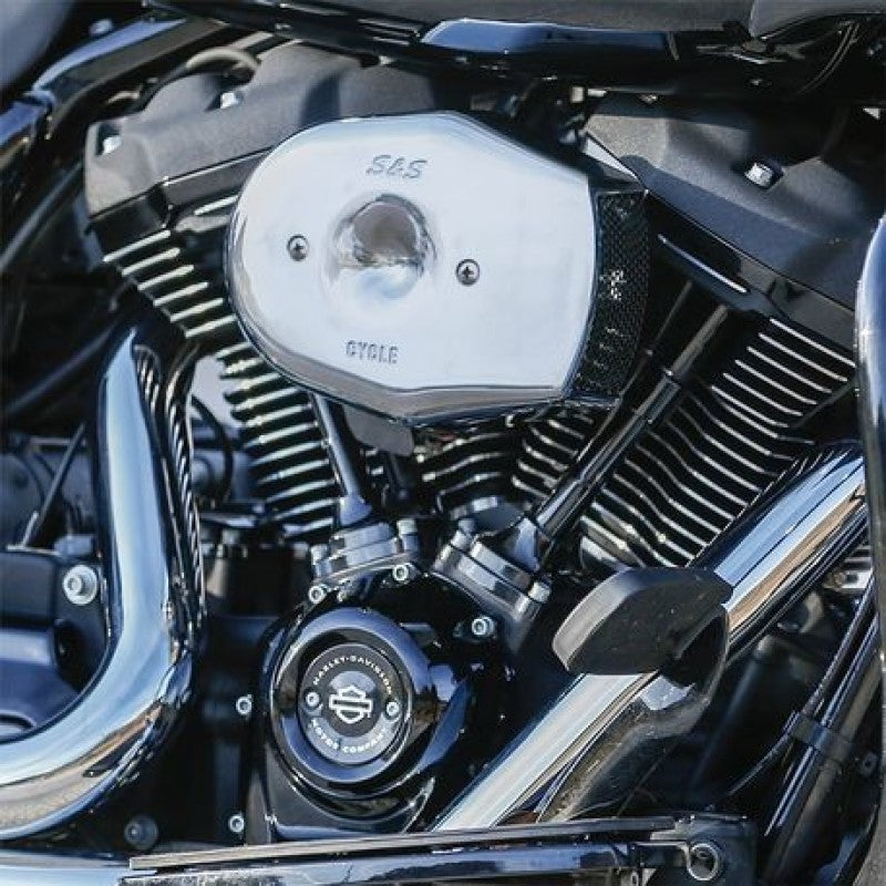S&S 170-0595A Cycle 17-23 M8 Touring/18-23 BT Stealth Air Cleaner Kit w/ Chrome
