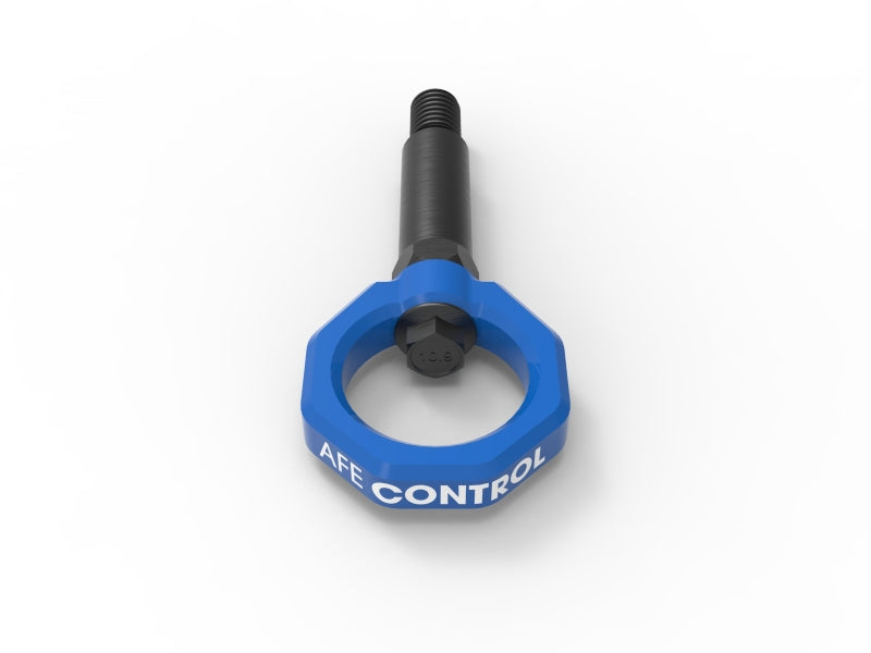 AFE 450-721001-L Control Front Tow Hook Blue 20-21 fits Toyota GR Supra (A90)