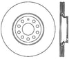 Stoptech 126.33113CSR Power Slot 09 VW CC (Passat CC) / 06-09 Passat (ex Syncro) Right Rear CRYO-STOP Slotted Ro