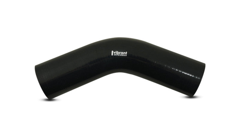 Vibrant 27905 45 Degree Silicone Elbow 1.625in ID x 5.00in Leg Length - Black