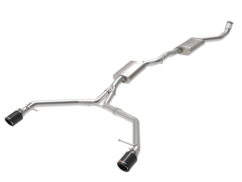 AFE 49-36438-C orce-Xp 13-16 fits Audi Allroad L4 SS Cat-Back Exhaust w/ Carbon