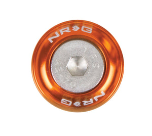 NRG FW-110OR Fender Washer Kit w/Rivets For Metal (Orange) - Set of 10