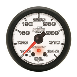 AutoMeter 7856 AutoMeter Gauge Oil Temp 2-5/8in. 340 Deg. F Stepper Motor W/ Peak & Warn Phantom II