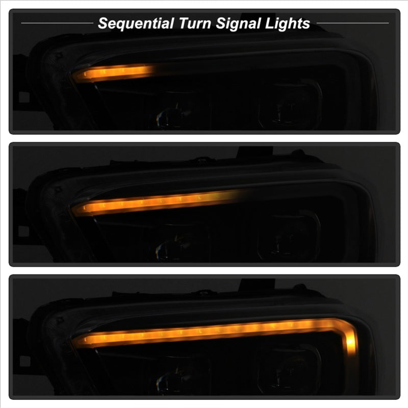 xTune 9043000 16-18 fits Toyota Tacoma SR/SR5 DRL Proj Headlights w/Turn Signal