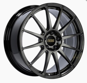 BBS FS009DBK FS 19x8 5x112 ET30 Diamond Black Wheel - 82mm PFS Required