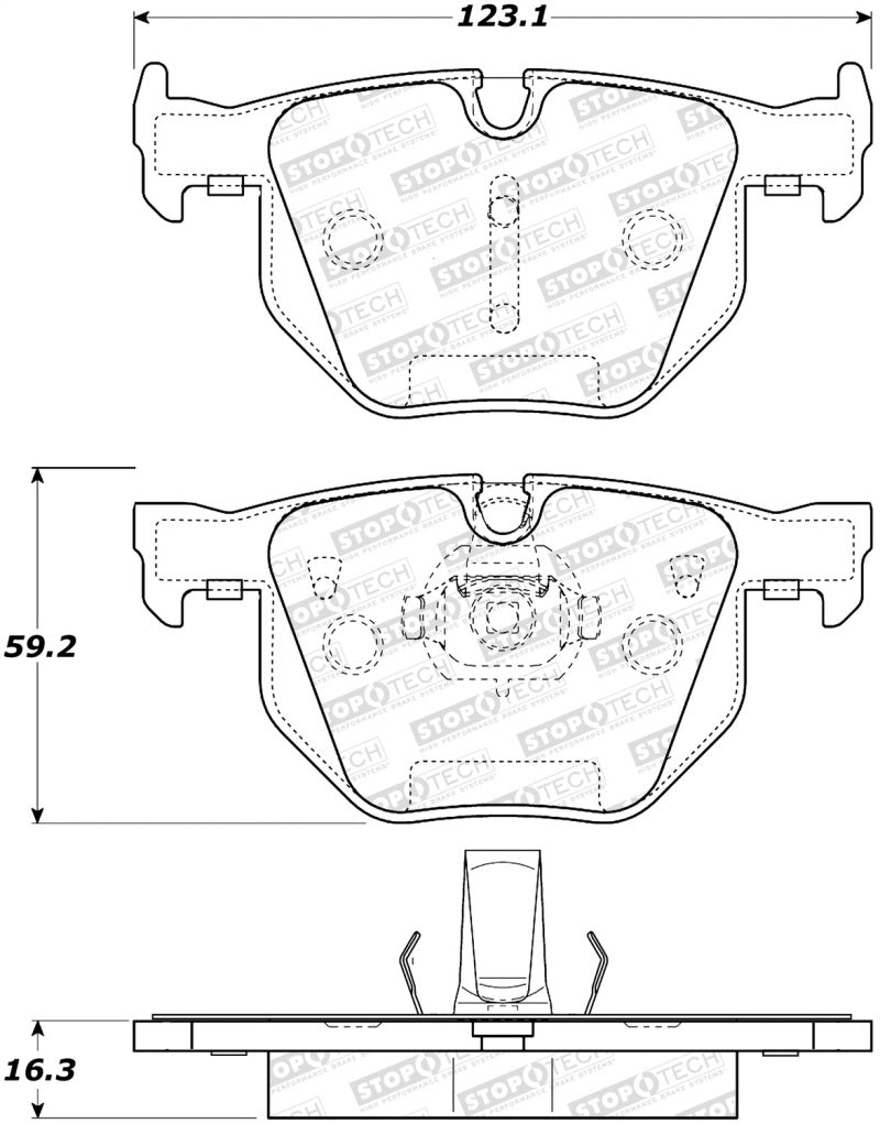 Stoptech 308.1042 Street Brake Pads