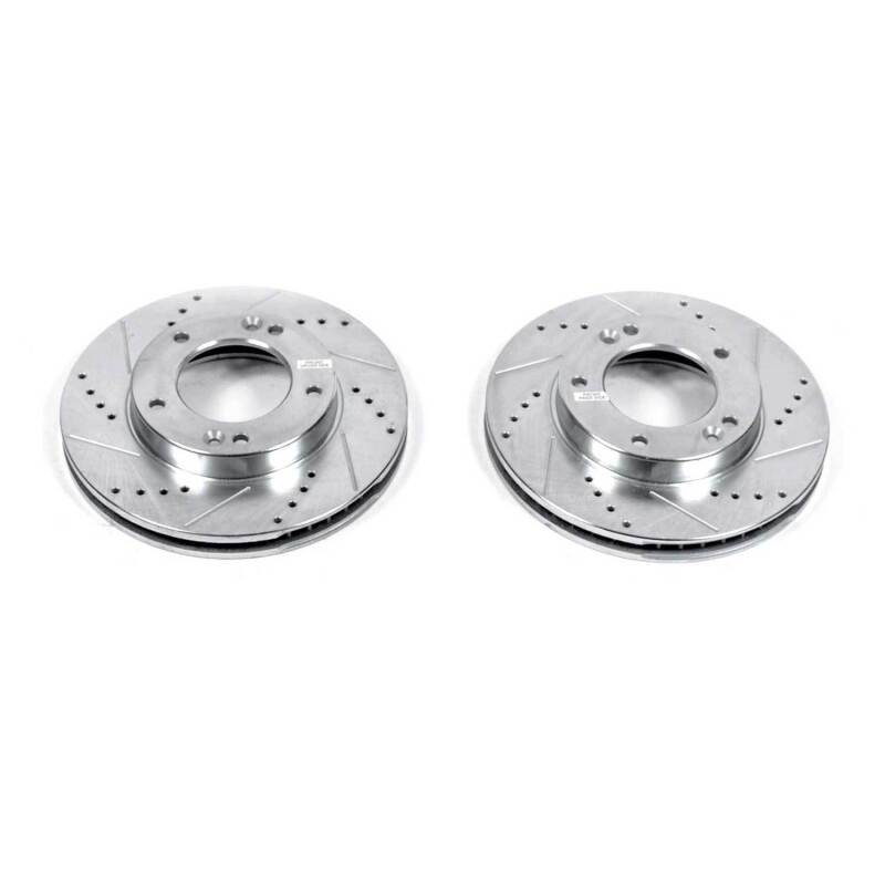 PowerStop fits Kia 03-06 Sorento Front Evolution Drilled & Slotted Rotors - Pair