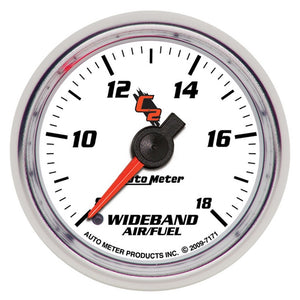 AutoMeter 7171 Autometer C2 2-1/16in Full Sweep Electronic 8:1-18:1 Air/Fuel Ratio Gauge