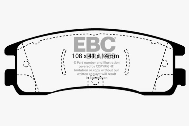 EBC DP21122 fits Buick 08-09 Allure (Canada) 5.3 Greenstuff Rear Brake Pads