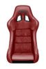 SPARCO 008012RPRS Seat QRT Performance Leather/Alcantara Red (Must Use Side Mount 600QRT)