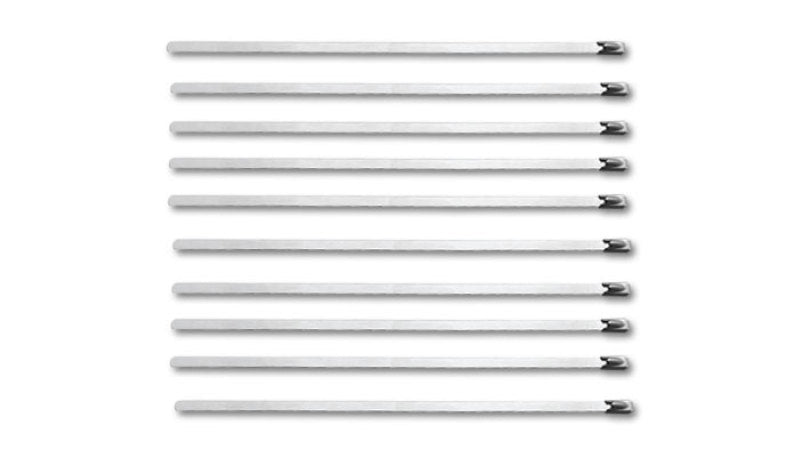 Vibrant 25898 Stainless Steel Cable Ties 14.5in Long (10 Cable Ties / Pack)