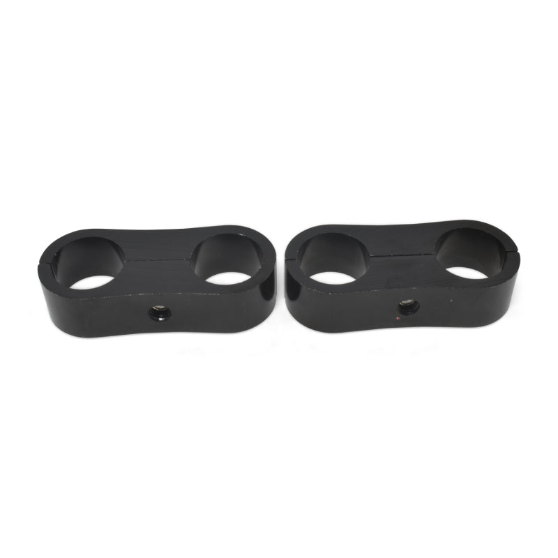 Russell 654323 Hose Separator For -10 Braided Hose - Black Anodize (2 Pack)