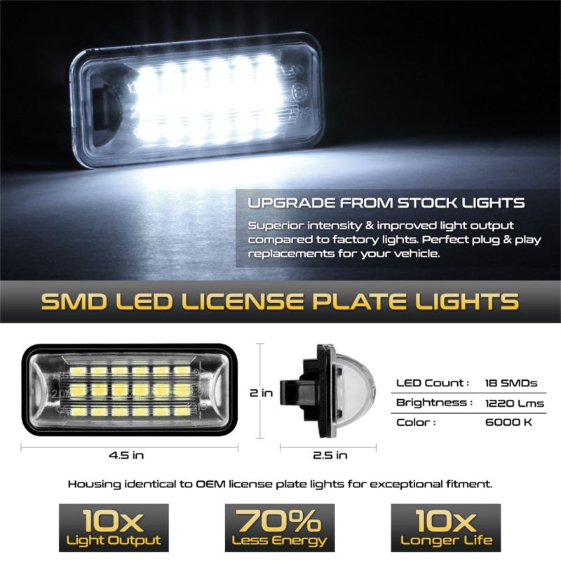9045127 Xtune fits Subaru 13-18 BRZ T10 Connector LED License Plate Bulb Assem