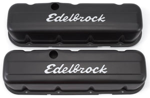 Edelbrock 4683 Valve Cover Signature Series fits Chevrolet 1965 and Later 396-502 V8 Tall Black