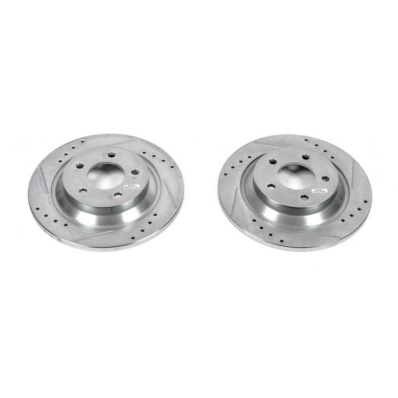 PowerStop fits Mazda 06-10 5 Rear Evolution Drilled & Slotted Rotors - Pair