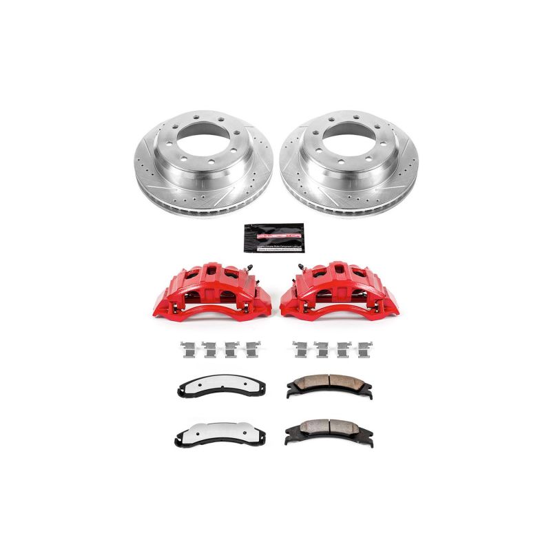 Power Stop KC4718 36 17 fits Ford E-450 Super Duty Rear Z36 Truck&Tow Kit w/Cals