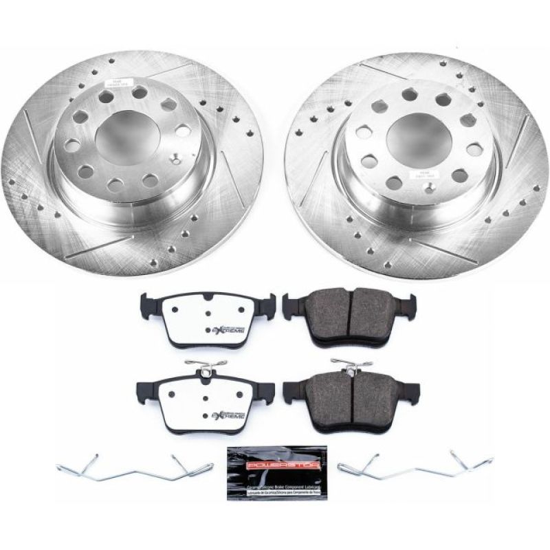 PowerStop K7093-26 15-18 fits Audi A3 Rear Z26 Street Warrior Brake Kit