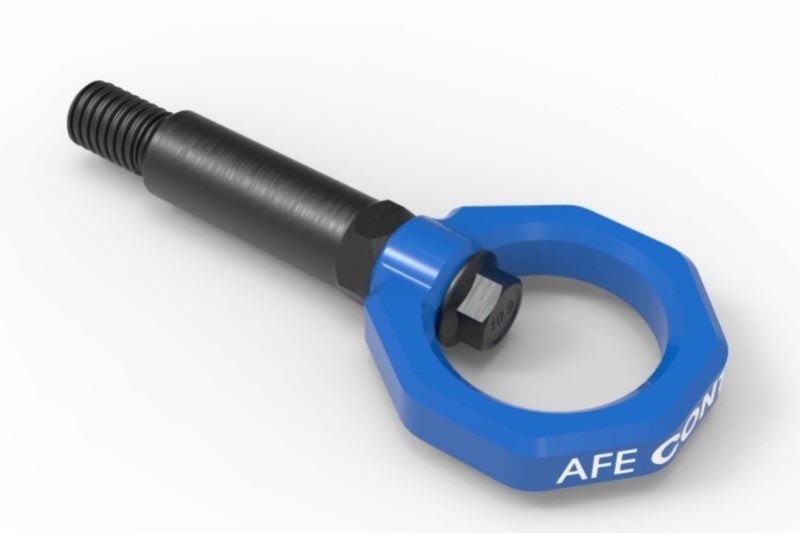 AFE 450-502001-L Control Front Tow Hook Blue fits BMW F-Chassis 2/3/4/M
