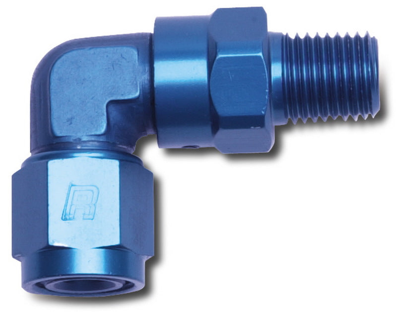 Russell 614018 Performance -8 AN 90 Degree Female to Male 3/8in Swivel NPT Fitting
