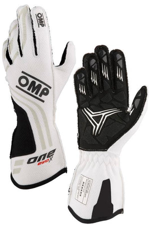 OMP IB0-0775-A01-096-XS ONE EVO X GLOVES FIA 8856-2018 ORANGE / BLACK SZ XS