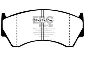 EBC UD668 95-97 fits Nissan Sentra 1.6 Ultimax2 Front Brake Pads