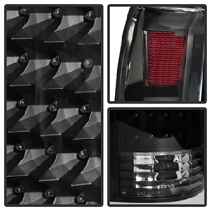 Xtune 9022449 Yukon Denali LED Tail Lights Black ALT-JH-CCK88-LED-BK