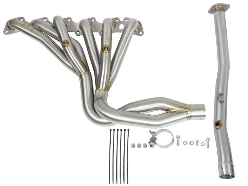 AFE 48-36105-YN d Steel Tri-Y Headers/Connection Pipes (Race) 01-16 fits Nissan
