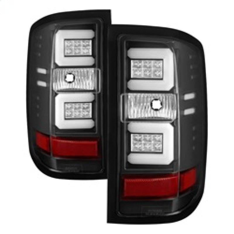 Spyder 5083722 fits Chevy 16-20 Silverado 2017 Light Bar LED Tail Lights - Blac