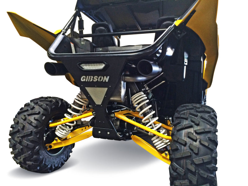 Gibson  98030 fits Yamaha 16-17 YXZ1000R Base 2.25in Dual Exhaust - Black Cerami
