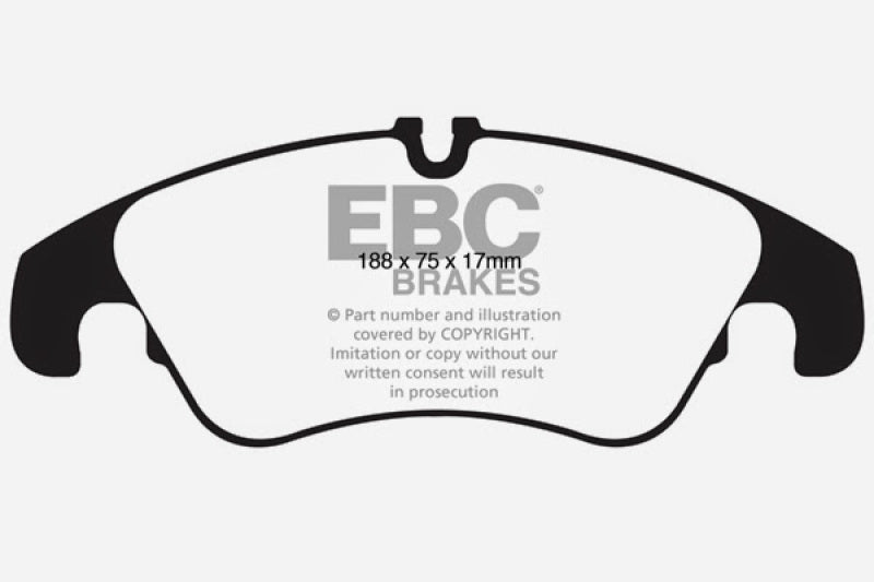 EBC DP22022 11 fits Audi A6 2.0 Turbo Greenstuff Front Brake Pads