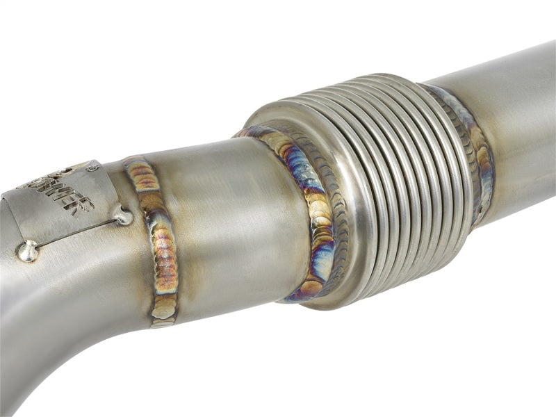 AFE 48-33016 d Steel Header Up-Pipe 08-10 fits Ford Diesel Trucks V8-6.4L (td)